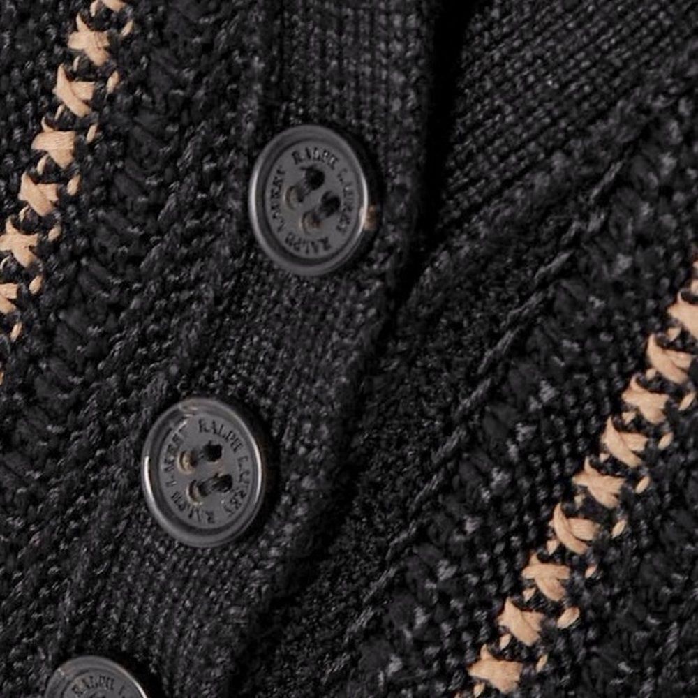 Ralph Lauren Pre-Fall ‘23 Embroidered Stripe Crochet Knit Silk Linen Vest - Picture 14 of 17